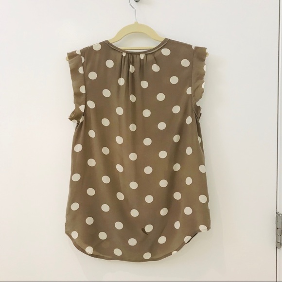 Madewell Silk Short Sleeve Blouse, Sz XS - Picture 2 of 4